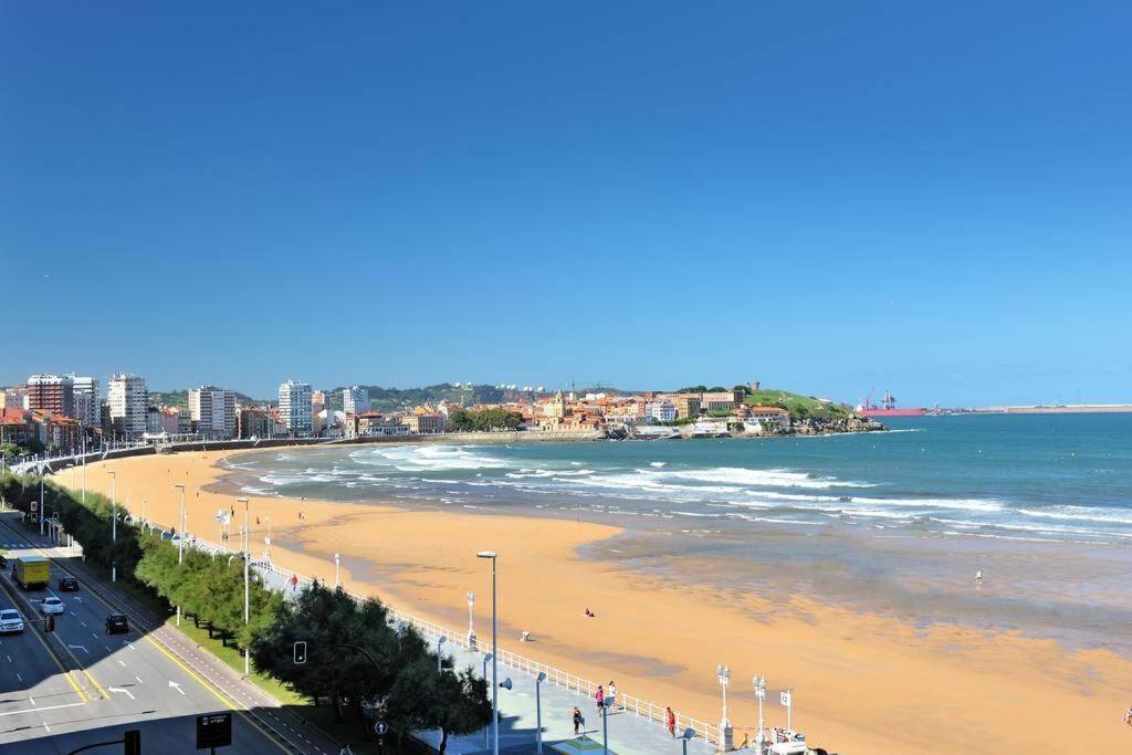 Apto Ramón y Cajal,1- Céntrico y a 200m de Playa San Lorenzo-3hab-Garaje opcional Gijón Exterior foto
